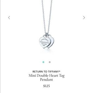 Tiffany & Co. Mini Double Heart Tag Pendant